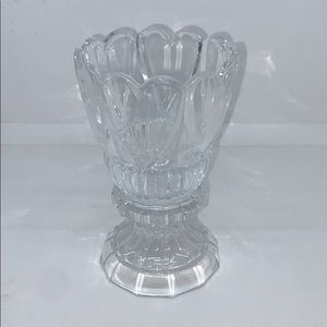 Toscany crystal heart hurricane candle holder
